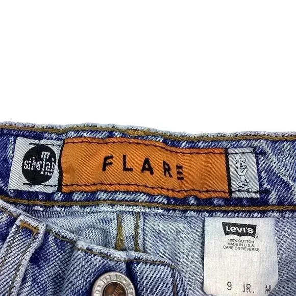 Vintage Levi’s 90s silver tab cropped denim - Picture 5 of 8